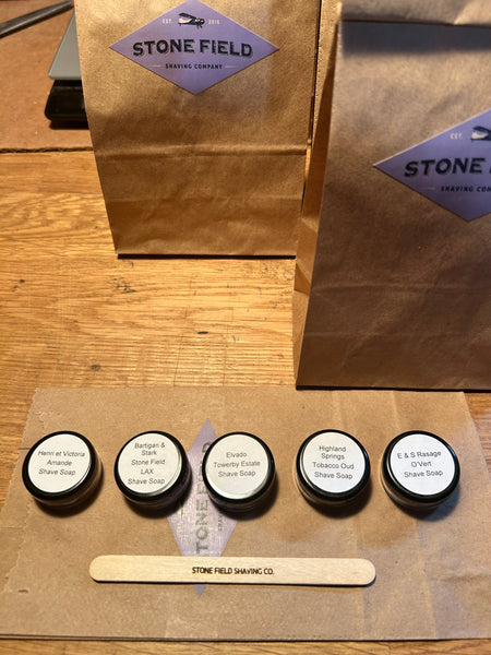 Stone Field Shaving Co. Shave Soap Flight (Limited Edition)