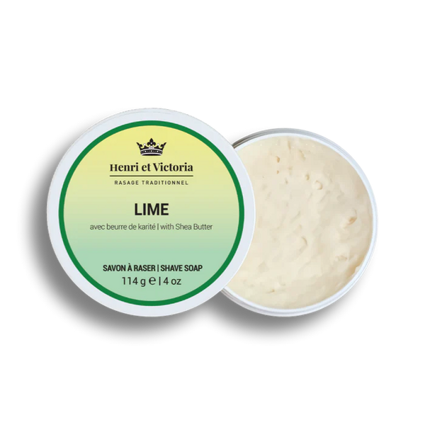 Henri et Victoria Handmade Shaving Soap- Lime