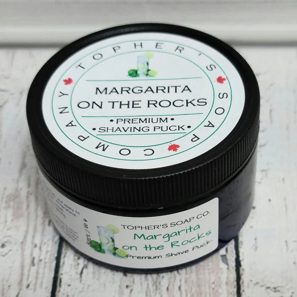 Topher's Beard and Soap Co.- Margarita on the Rocks Shave Soap