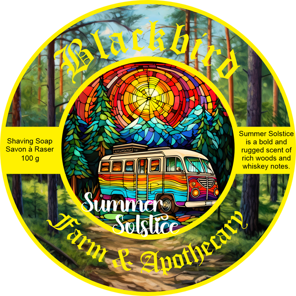 Blackbird Farm and Apothecary Shave Soap- Summer Solstice (Seasonal)