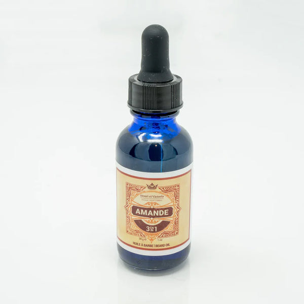 Henri et Victoria 3-in-1 Beard Oil- Amande
