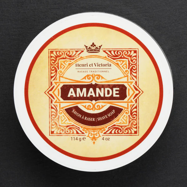 Henri et Victoria Handmade Shaving Soap- Amande