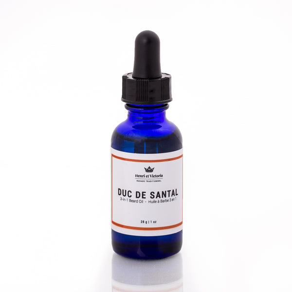 Henri et Victoria 3-in-1 Beard Oil- Duc de Santal
