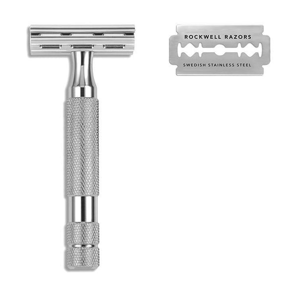 Rockwell 2C Chrome Series Double- Edge Safety Razor