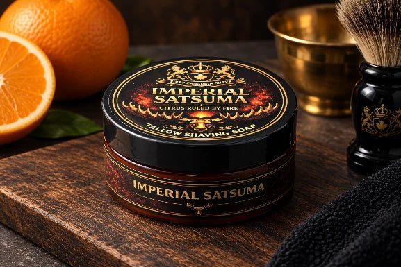 First Canadian Shave- Imperial Satsuma Shave Soap