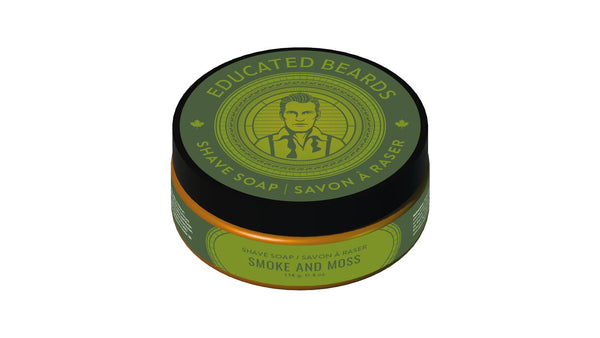 Educated Beards Shave Soap- Smoke and Moss