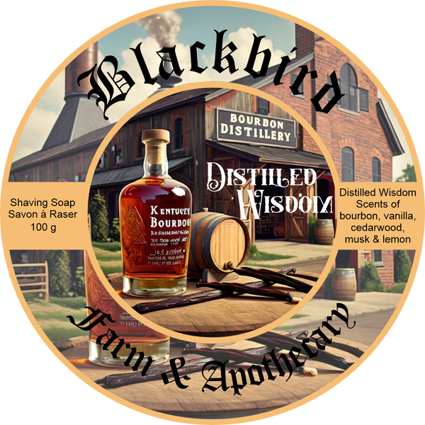 Blackbird Farm and Apothecary Shave Soap- Distilled Wisdom