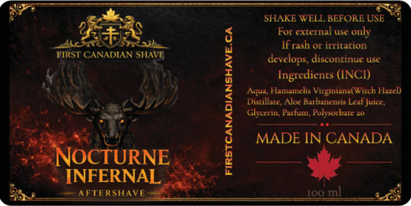 First Canadian Shave- Nocturne Infernal Aftershave Splash