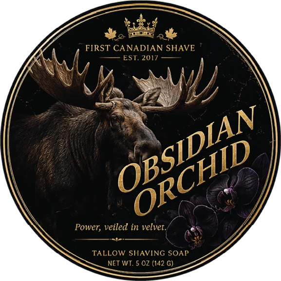 First Canadian Shave- Obsidian Orchid Shave Soap