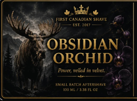 First Canadian Shave- Obsidian Orchid Aftershave Splash