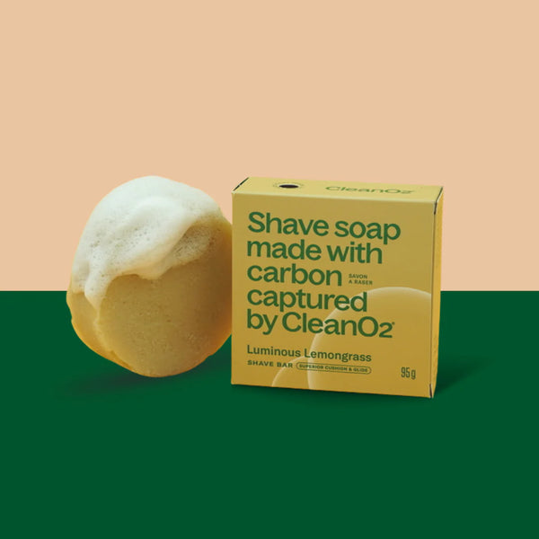 CleanO2 Shave Soap- Luminous Lemongrass