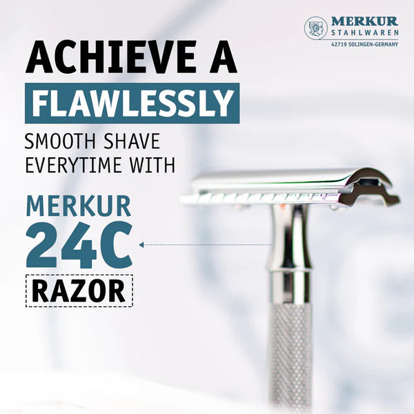 Merkur 3-Piece Ladies DE Safety Razor- Chrome 24C