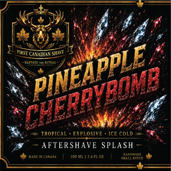 First Canadian Shave- Pineapple Cherrybomb Aftershave Splash