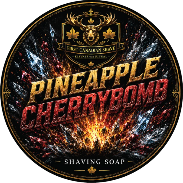 First Canadian Shave- Pineapple Cherrybomb Shave Soap
