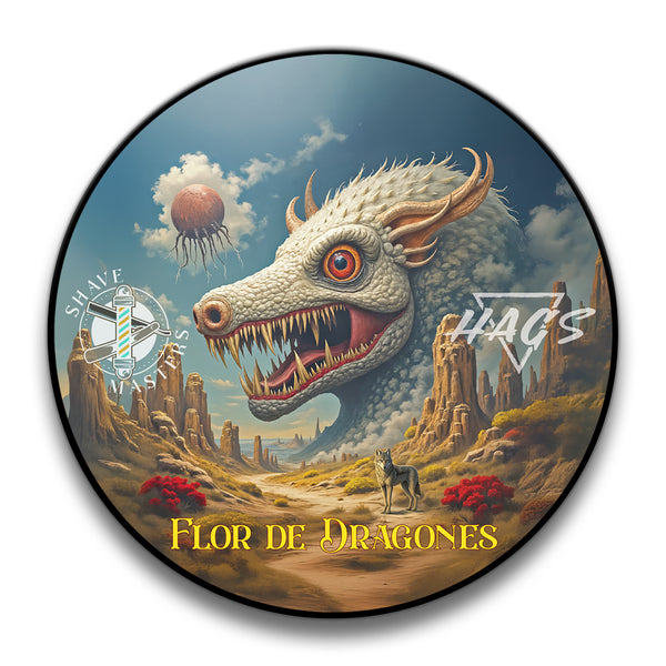 Hags Artisan Shaving Products- Flor de Dragones X Shave Masters – Shaving Soap