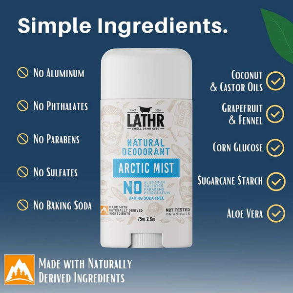 Lathr Natural Deodorant- Arctic Mist