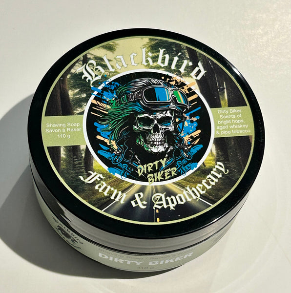 Blackbird Farm and Apothecary Shave Soap- Dirty Biker