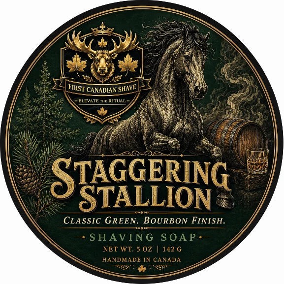 First Canadian Shave- Staggering Stallion Shave Soap