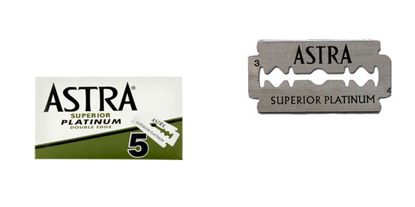 Astra Superior Premium Platinum Double Edge Safety Razor Blades- 100 count.