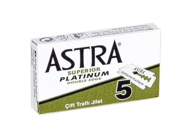 Astra Blades Gillette pack of 5 green and white box