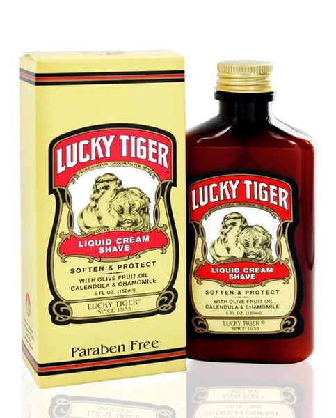 Lucky Tiger Liquid Shaving Cream - 5 OZ Bottle