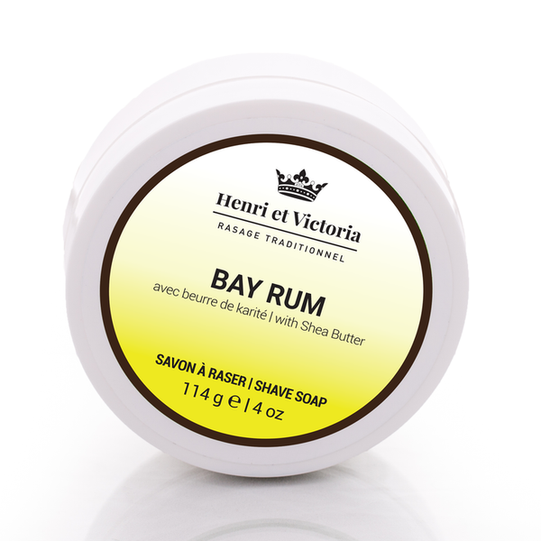 Henri et Victoria Handmade Shaving Soap- Bay Rum