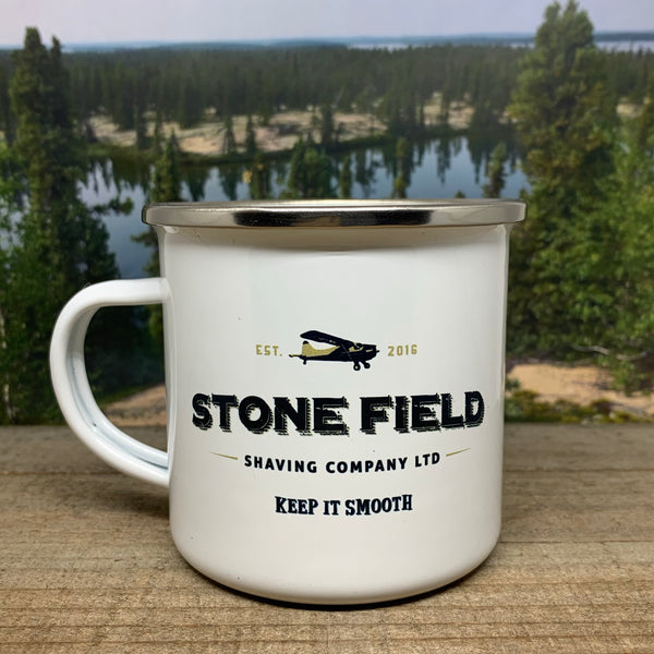 Stone Field Enamel Shave Mug