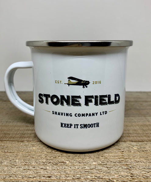 Stone Field Enamel Shave Mug