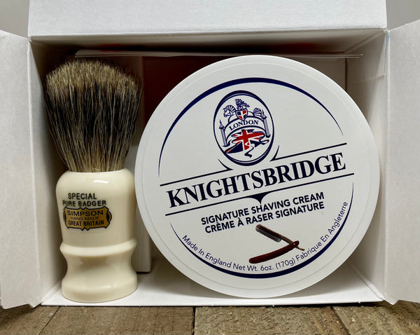 Knightsbridge Shave Cream and Brush Set