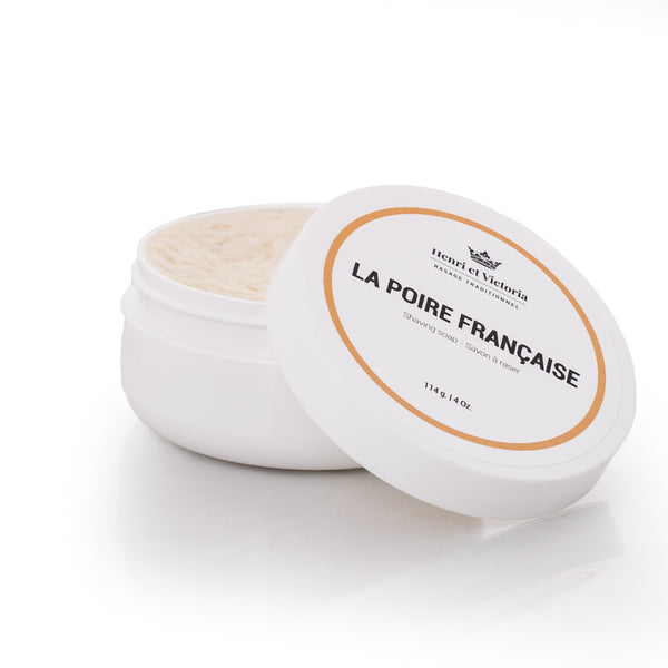 Henri et Victoria Handmade Shaving Soap- La Poire Francaise